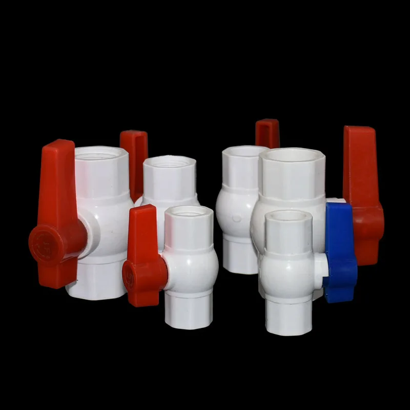 1/2 &quot3/4&quot 2 &quot1&quot ПВХ шаровой клапан DN15 DN20 DN25 водяной садовый кран горячего