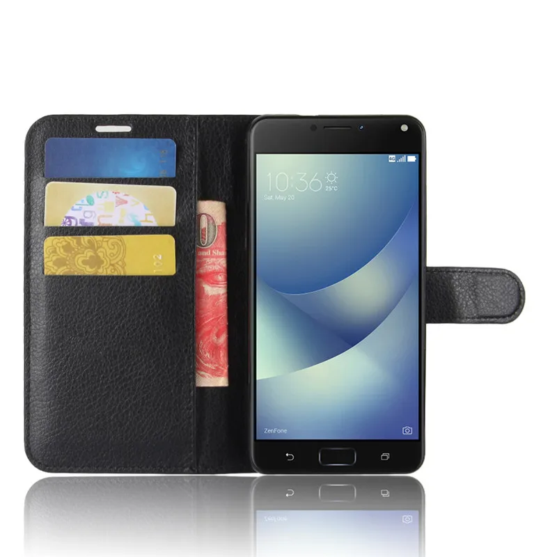 for asus zenfone 4 max zc520kl case 5 2 inch wallet pu leather phone case for asus zenfone 4 max zc520kl x00hd flip back cover free global shipping