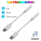 Аудиокабель с разъемом Usb Type-C на 3,5 мм для Samsung Galaxy S21 Ultra S20 Note 20 10 Plus Tab S7 S7 +