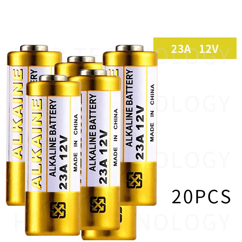 20 шт./лот маленькая батарея 23A 12V 21/23 A23 E23A MN21 MS21 V23GA L1028 Щелочная сухая батарея|small