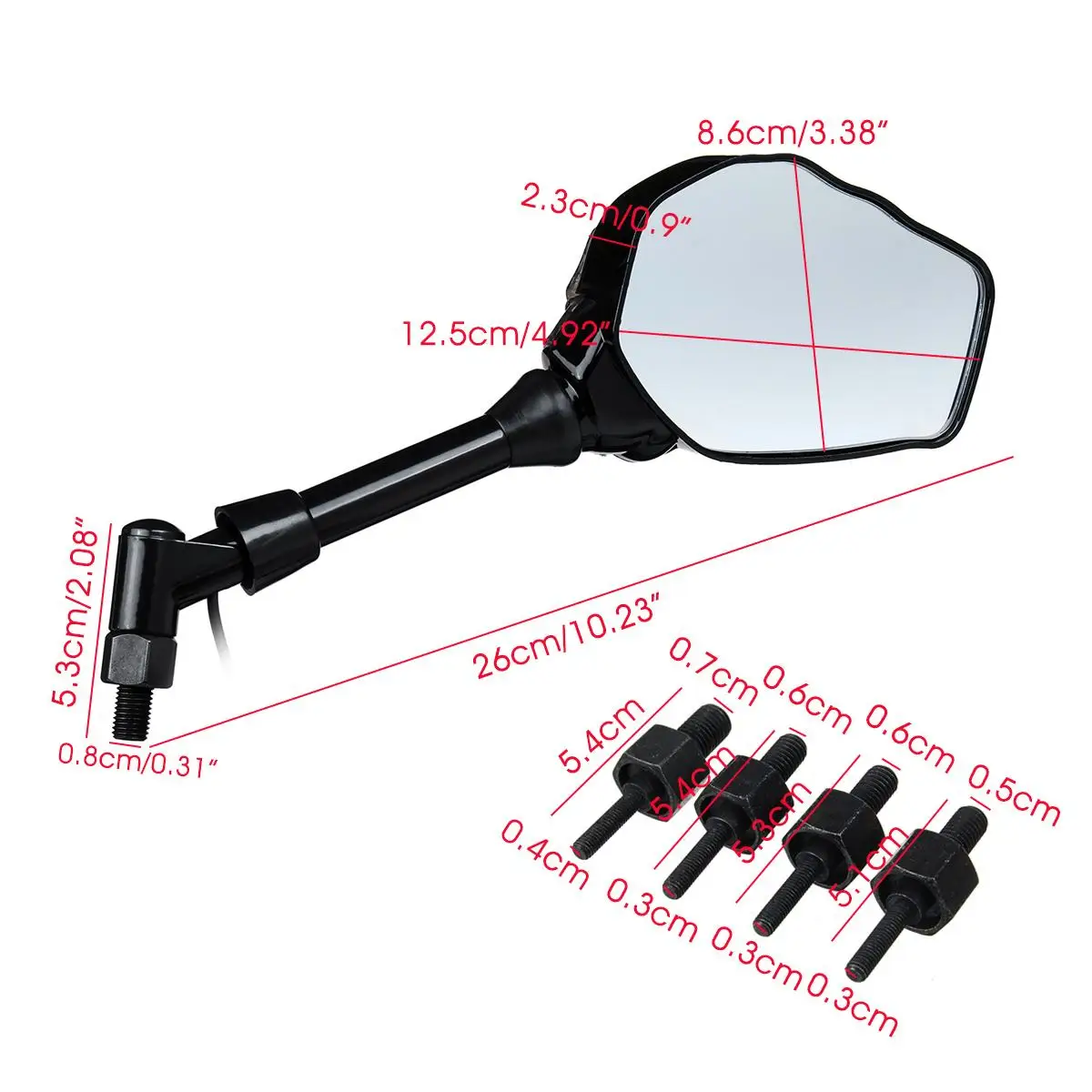 

New Motorcycle Side Mirror Skull Hand Claw Rear View Mirrors LED Turn Signal Light 8mm 10mm Universal