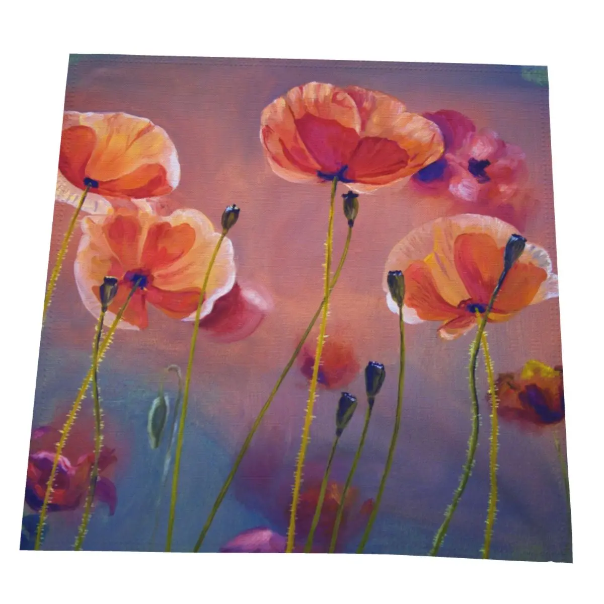 

Абстрактные цветочные салфетки из полиэстера, 50x50 см