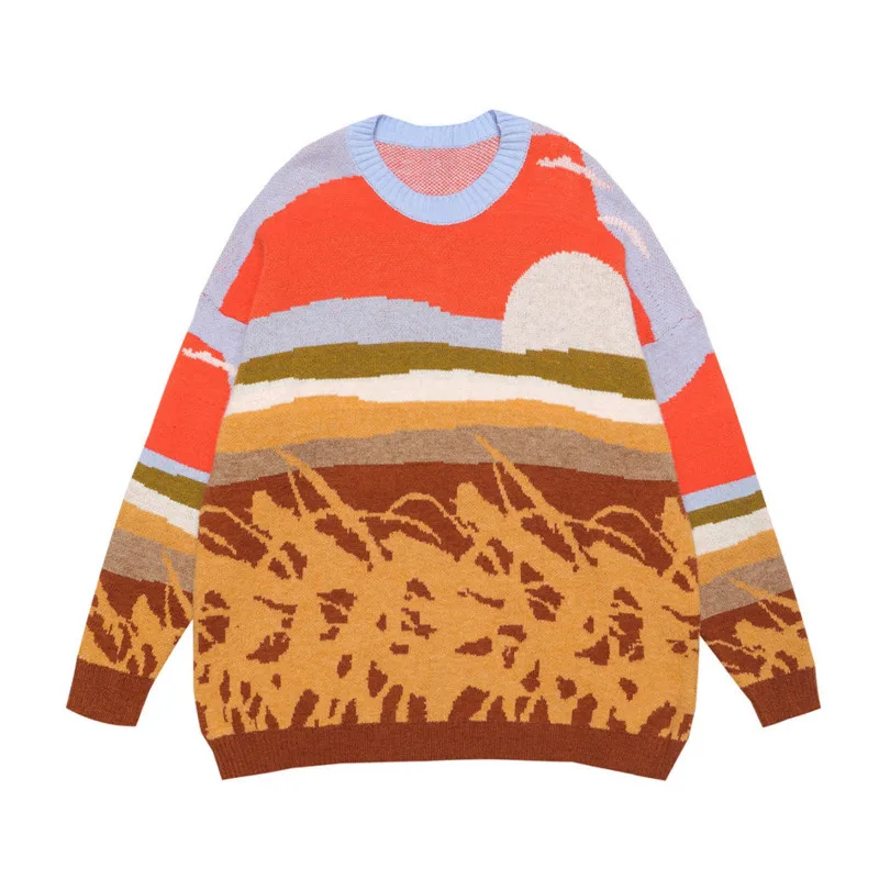 

Свитер Мужской Жаккардовый с круглым вырезом, Осень-зима