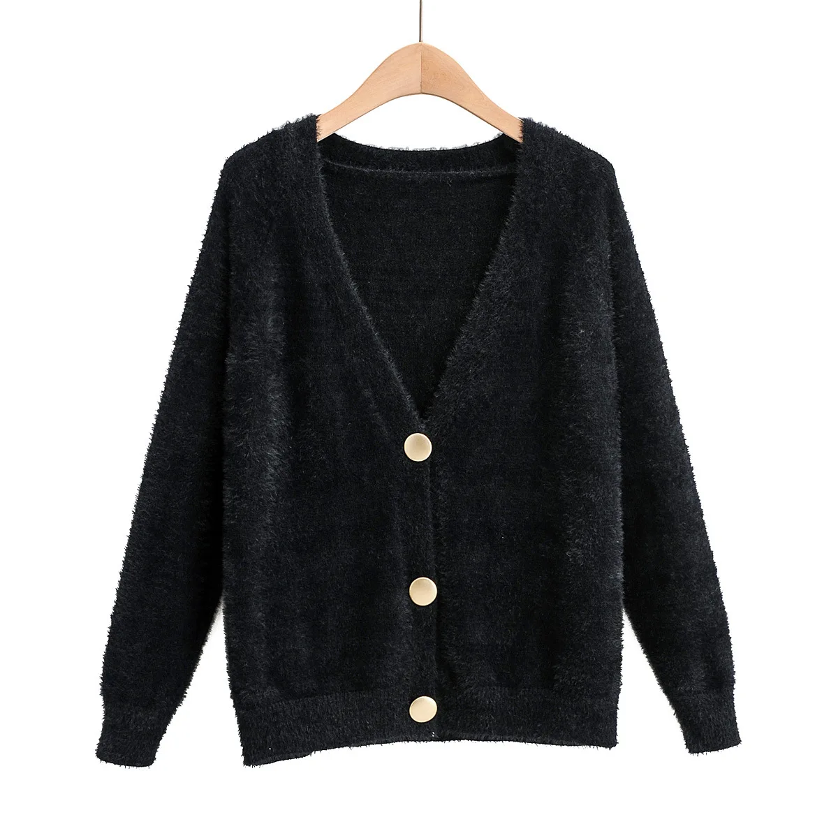 

2020 Autumn Winter Women Sweater Cardigans Solid V Neck Knit Cardigans Outwear Suete Mujer Poncho Korean Chic Tops