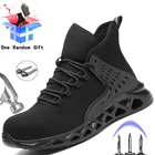 2020 Мужская безопасная обувь, неразрушаемые рабочие кроссовки, мужские ботинки, устойчивые к проколу рабочие ботинки, мужские зимние ботинки, безопасная обувь со стальным носком