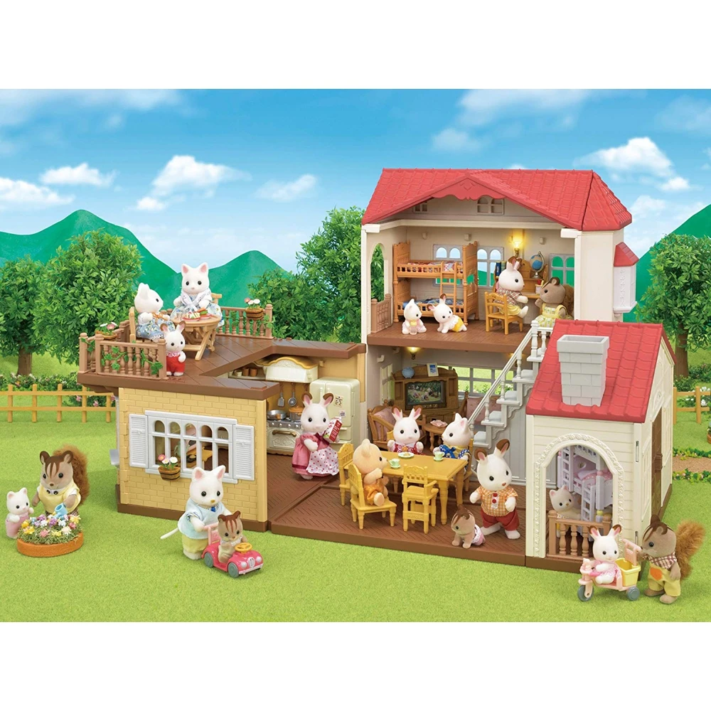 Игровой набор Sylvanian Families Большой дом со светом новый |