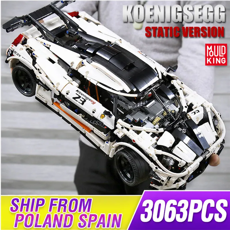 

Mould King High-Tech Super Sports Racing Car Model set Building Blocks Assemble Bricks Kids Educational DIY Toys Christmas Gifts