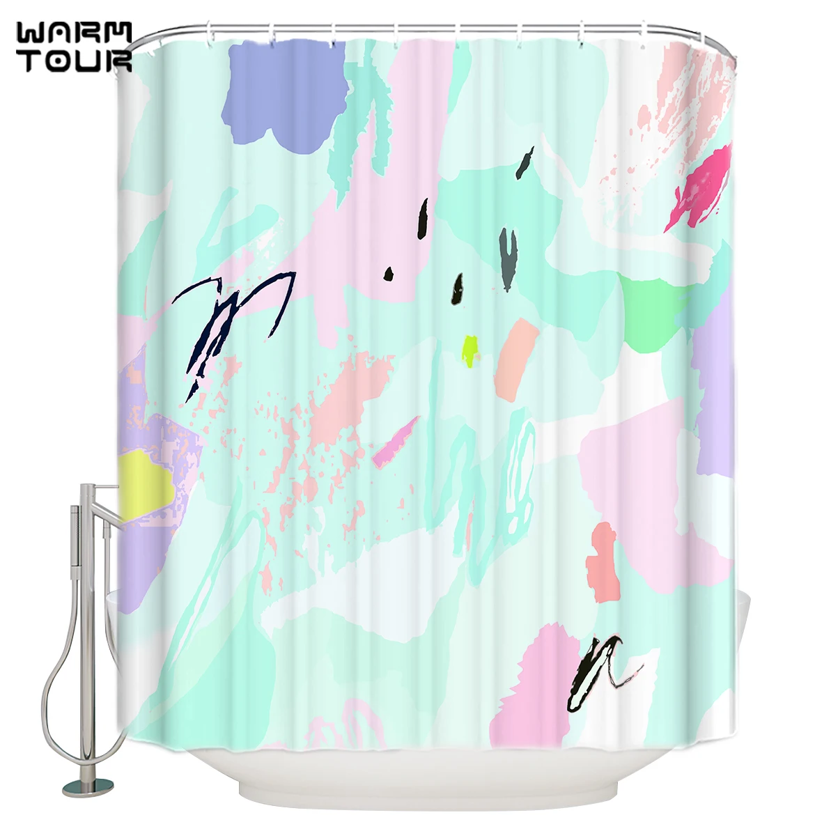 Яркие подушки для декора с абстрактными мотивами душ Шторы мультфильм