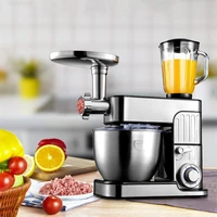 multifunction kitchen chef 3 in 1 electric stand egg whisk dough cream mixer machine juicer meat grinder sausage mincer