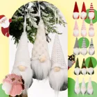 Рождественские безликие гномические украшения с изображением Санты, набор из 3 рождественских елок, подвесное украшение, Кукольное украшение для дома, Рождественский кулон, подарки