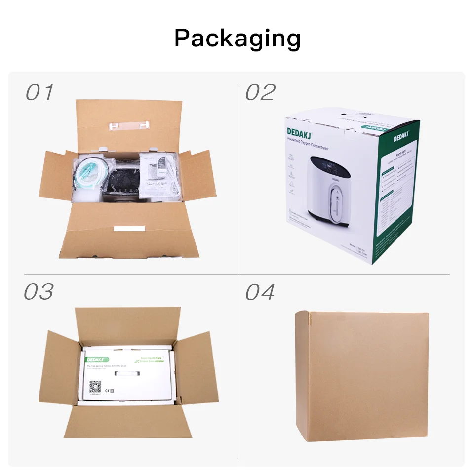 

DEDAKJ DE-Q1W 1L-8L Home Care Oxygene Concentrator Portable Lightweight Nebulizer Low Operation Noise Oxygen Generator Machine