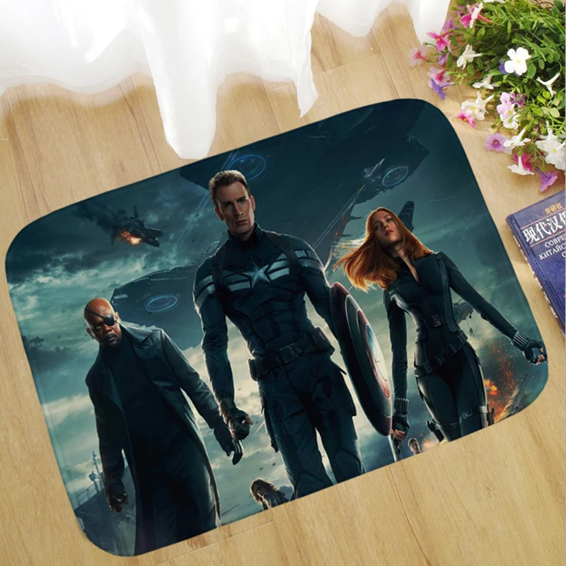 Коврик с героями Marvel Мстители Человек-паук железный человек Халк Тор Капитан