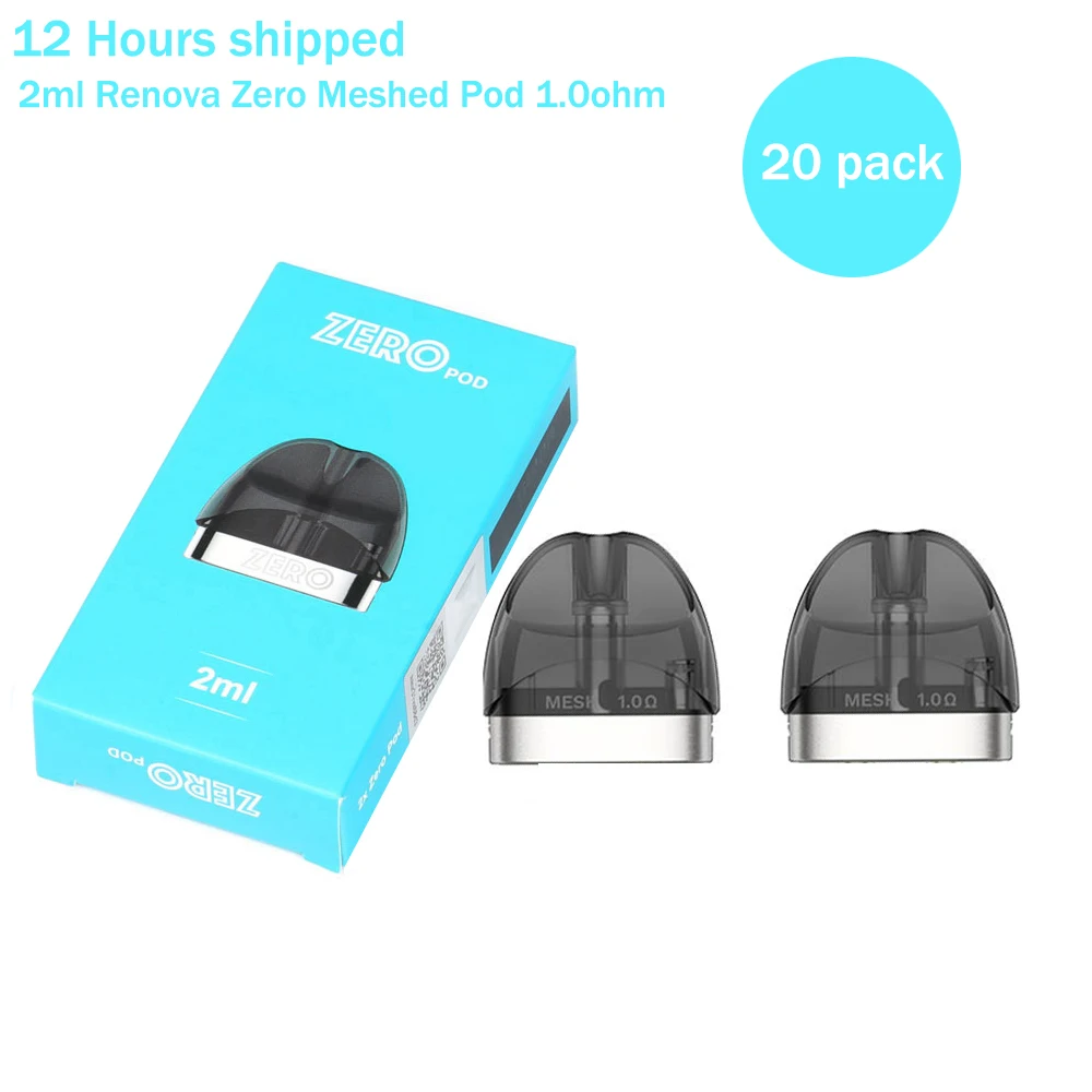 

20pc Original VaporessoRenova Zero Meshed Pod with 2ml Capacity 1.0ohm Coil Head Zero kits