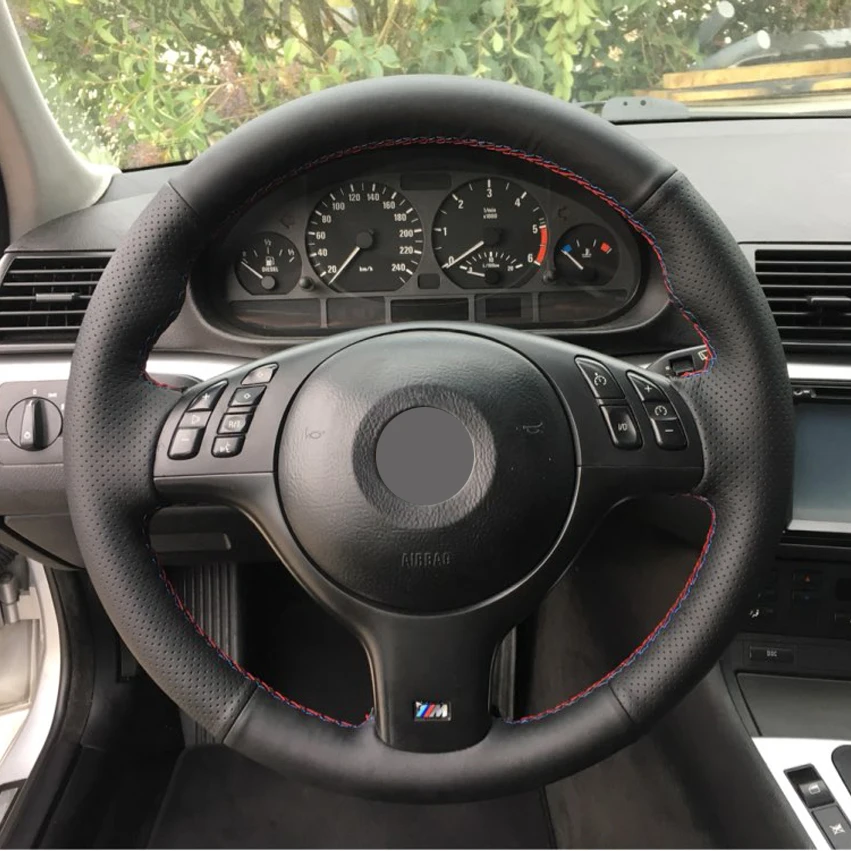 MEWANT для BMW E46 E39 330i 540i 525i 530i 330Ci M3 2001 2003 искусственная кожа аксессуары|car steering wheel