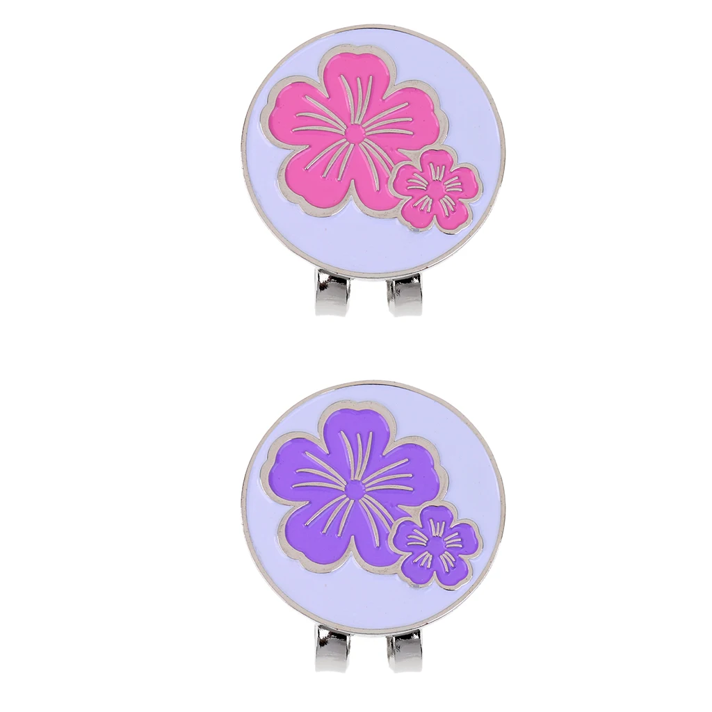 2 Pack Golf Ball Marker with Detachable Hat Clip Brooch Training Aids Golfer Gift Club Giveaways Souvenir | Спорт и развлечения