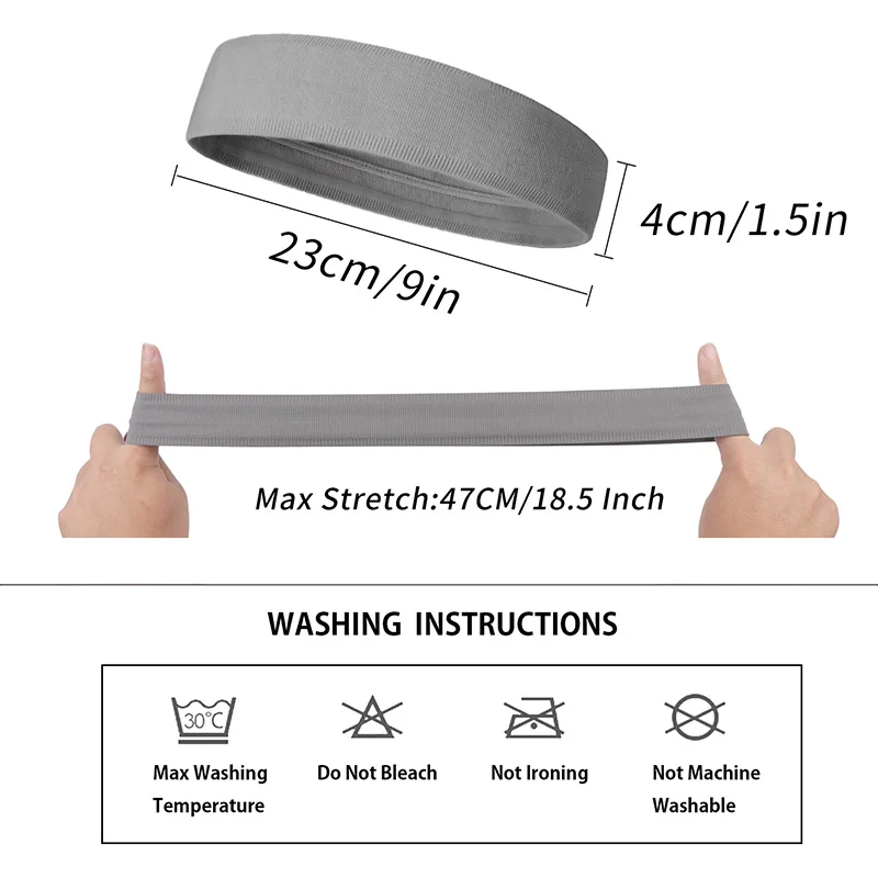 SKDK Эластичный Напульсник Спортивная головная повязка противоскользящая Женская