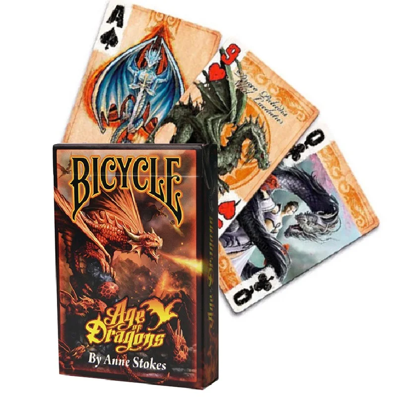 

Bicycle Age Of Dragons Playing Cards Велосипед возраст драконов игральные карты USPCC колода волшебные карты игры Волшебные трюки реквизит