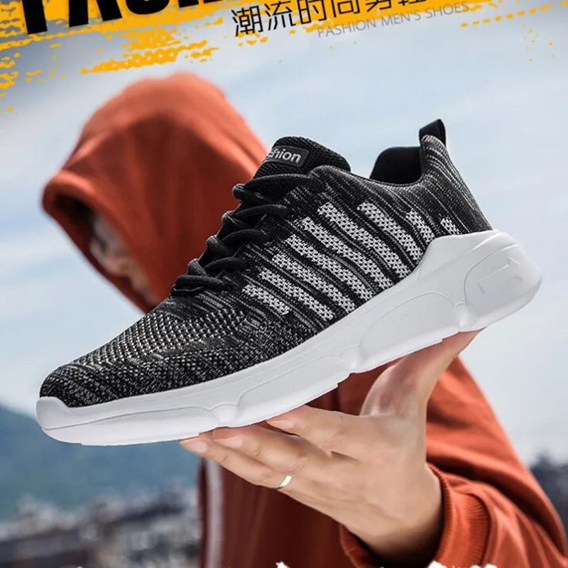 

Male Running Shoes for Men's Fashion Breathable Sports Shoes Lightweight Sneakers Comfortable Athletic Training Footwear 39-48