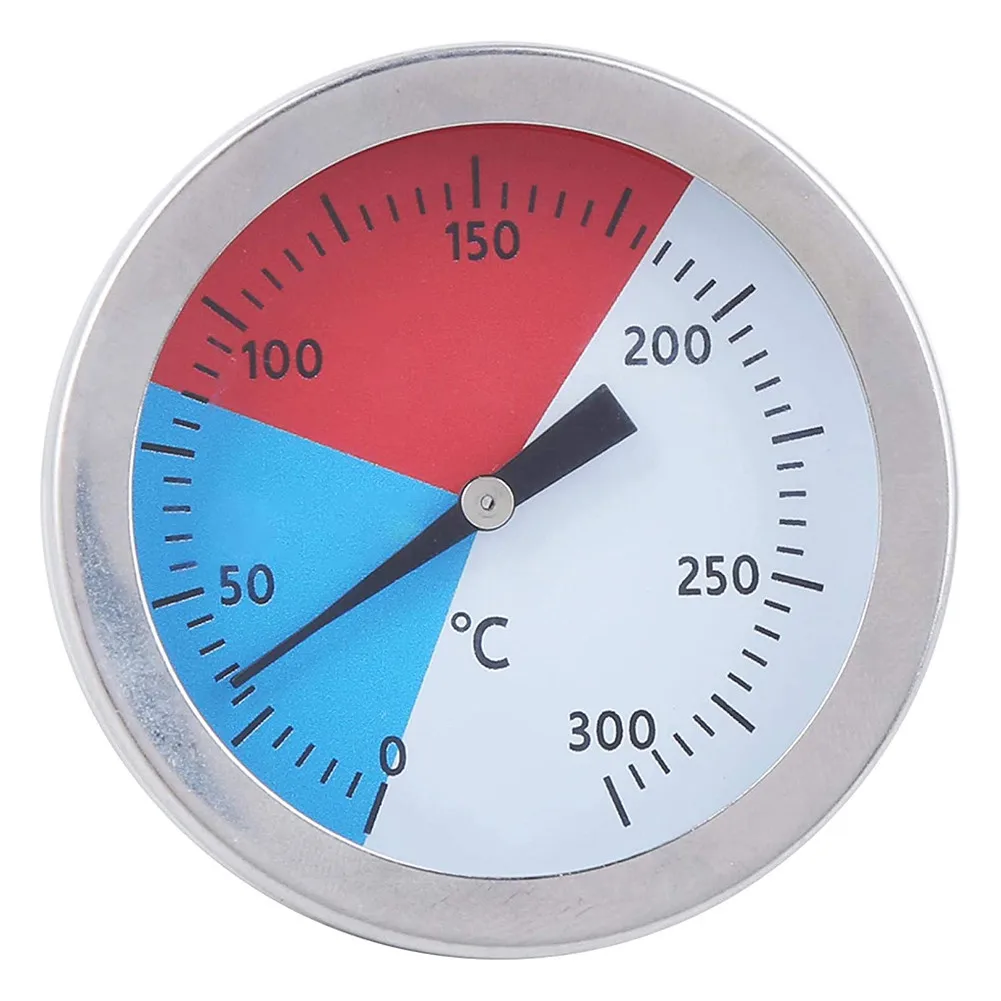 

300℃ BBQ Thermometer Stainless Steel BBQ Barbecue Charcoal Smoker Gas Grill Thermometer Temp Gauge Cooking Kitchen Thermometer