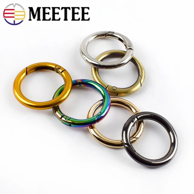 5/10 шт. Meetee 25 мм пружинное металлическое D образное кольцо сумки ремень собака цепь