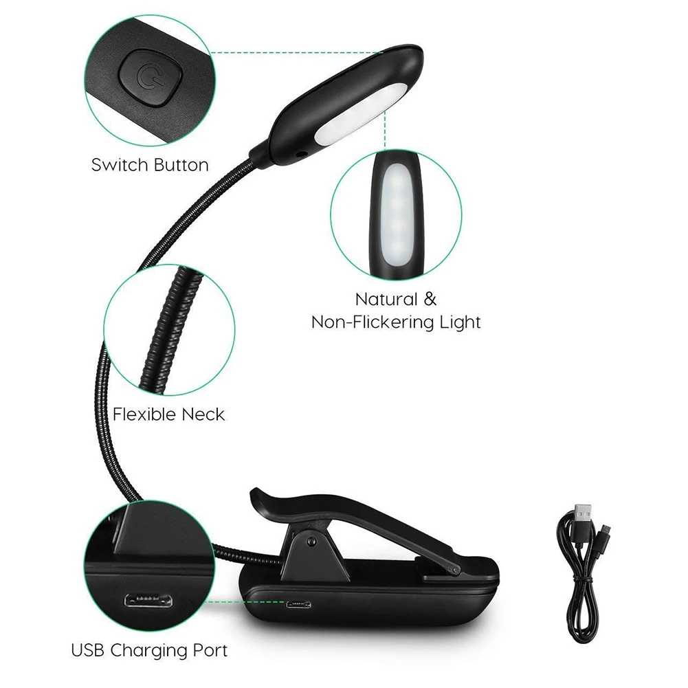 

LED Desk Lamp Foldable Office Table Lamp Kids Reading Study Bedside Bedroom USB Portable Lamp for Eye Protection