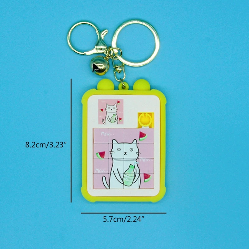 Cute Cartoon Cat Puzzle Keychain Pendant with Anti-rust Metal Hook Key Chain H055 | Игрушки и хобби