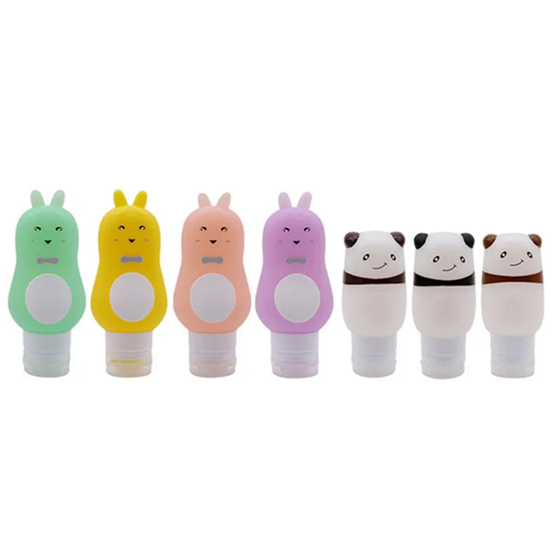

Animal Shape Food-Grade Shampoo Empty Bottle For Lady Cute Design Cartoon Silicone Travel Sub-Bottle