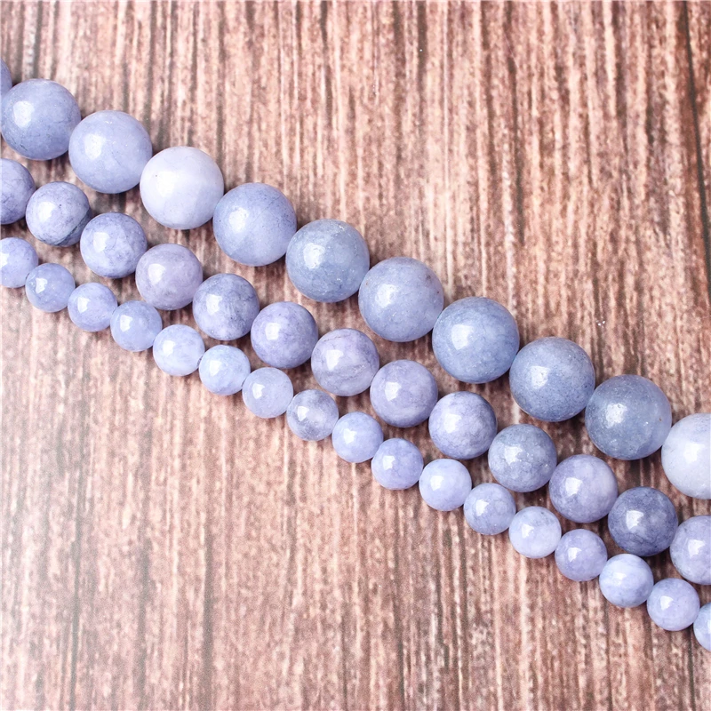 

Hot Sale Natural Stone Purple Sapphire Beads 15.5" Pick Size: 4 6 8 10 mm fit Diy Charms Beads Jewelry Making Accessories