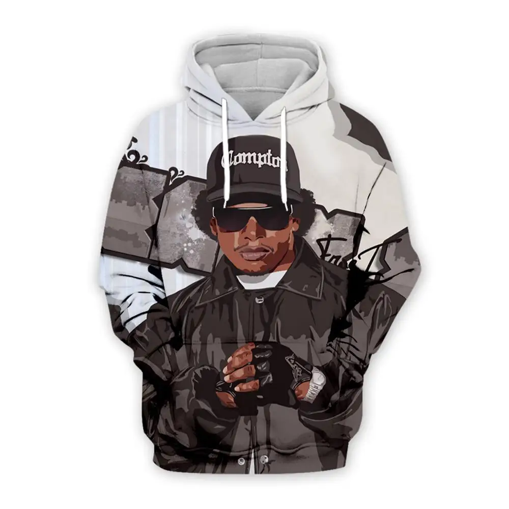

PLstar Cosmos Rapper Singer Eazy-E NewFashion Streetwear HipHop Sweatshirt Tracksuit Funny 3Dprint Men/Women Hoodies Pullover A1
