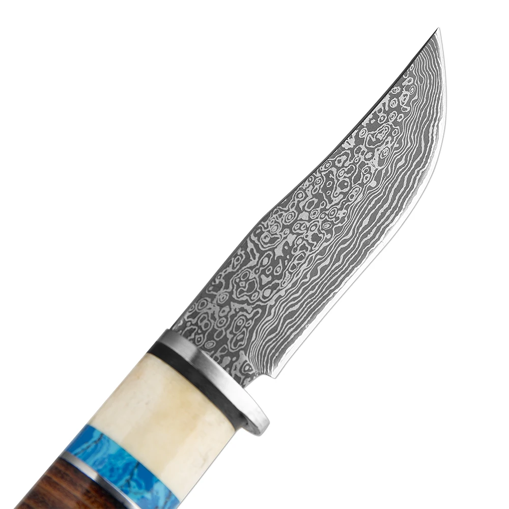 XITUO Высокоуглеродистая сталь ручной работы дамасский узор с фиксированным