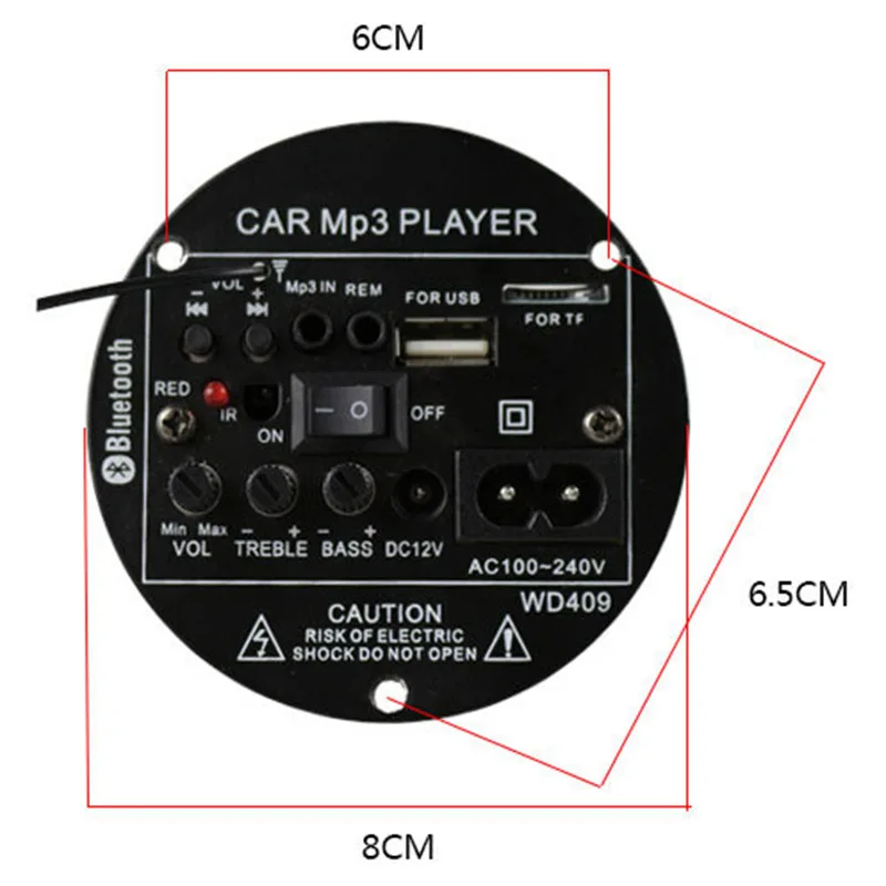 20 Вт Bluetooth Мощность Плата усилителя 12V 220V подойдет как для повседневной носки так