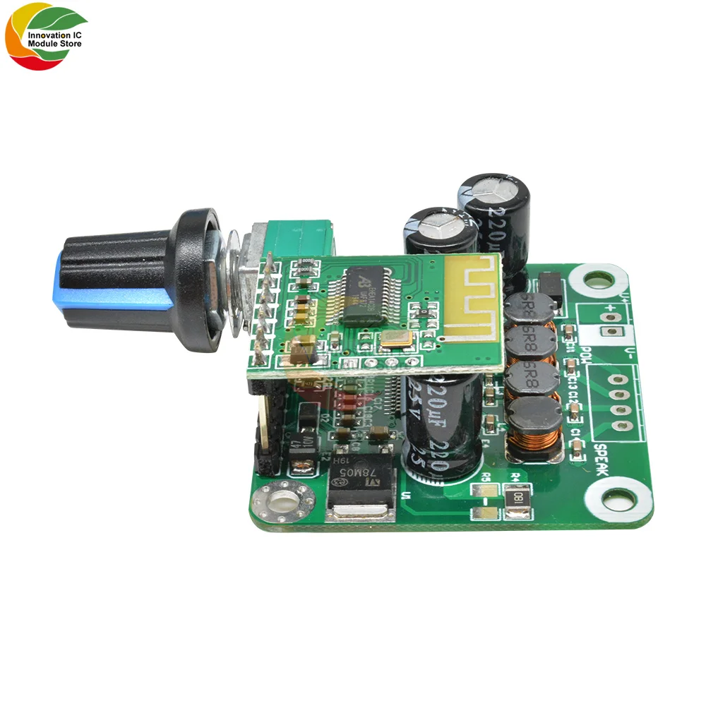 

TPA3110 Bluetooth 4.2 Digital Amplifier Module 15Wx2 Dual Channel Class D Audio Stereo Board 8-26V DC for Mobile Speaker