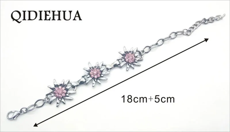 Браслет Edelweiss с серебряным покрытием в античном стиле очень популярный браслет