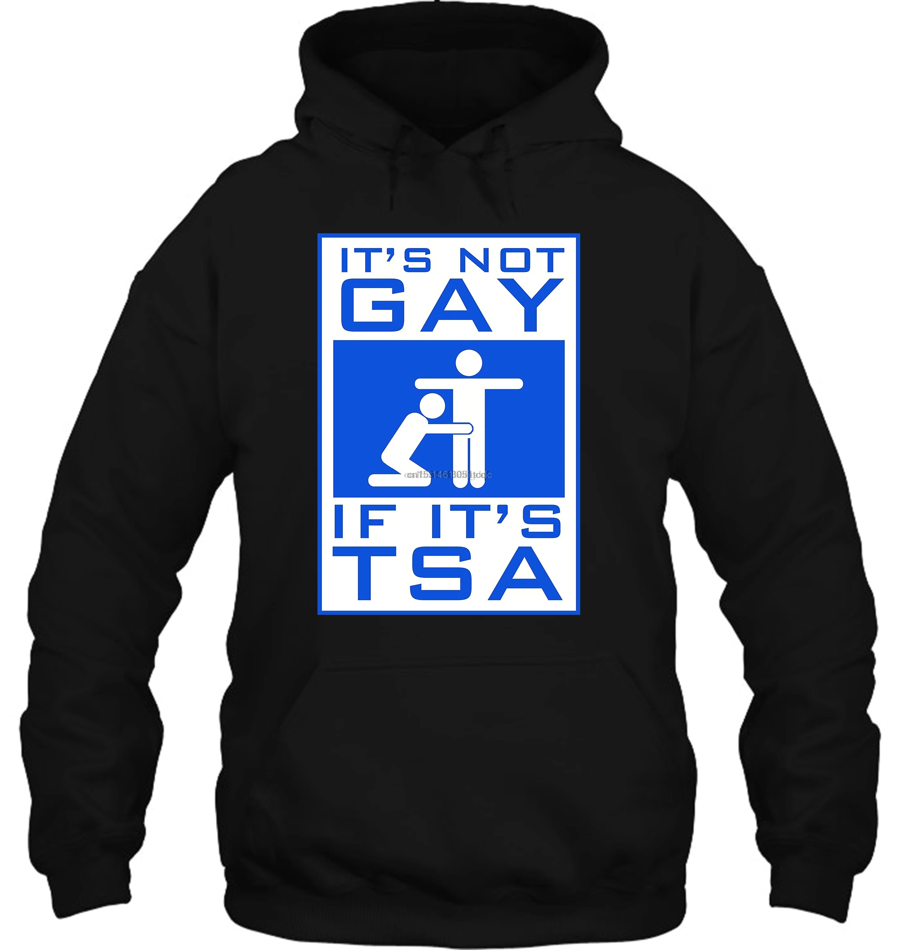 Мужская толстовка с капюшоном it not gay if Its TSA забавная Тяжелая футболка унисекс в