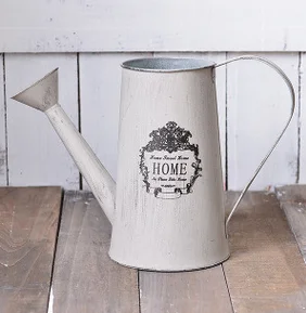 Винтажная ваза для цветов в рустикальном стиле железная металлическая кувшин