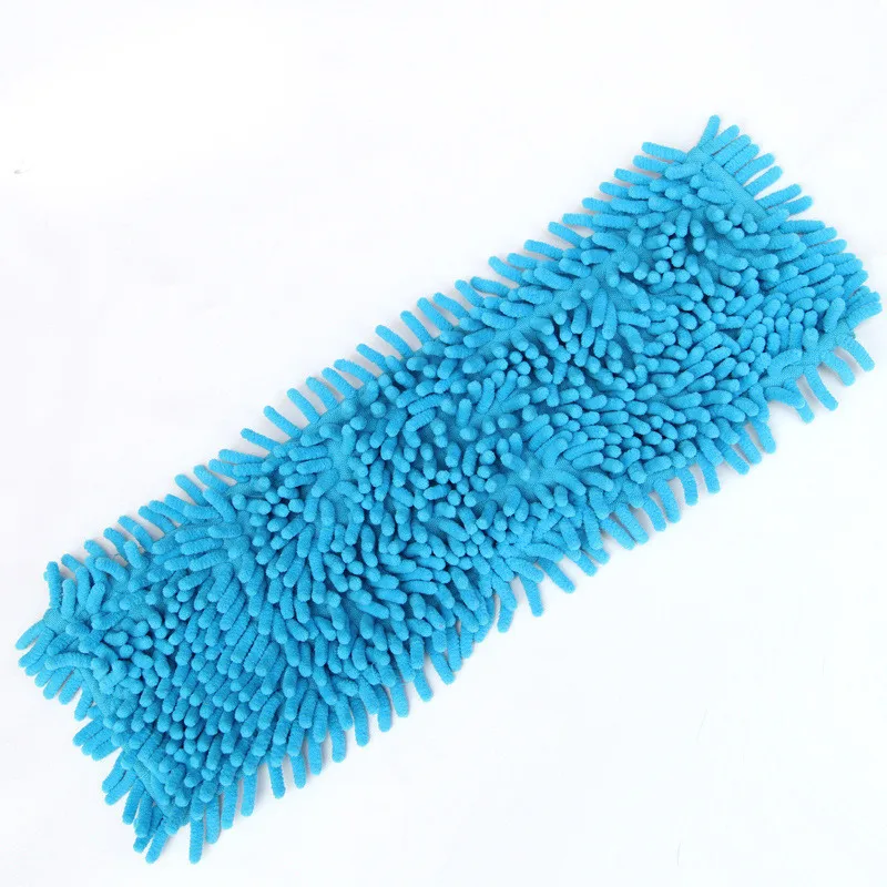

Rectangle Chenille Mophead Cover 40x12cm Household Cleaning Folding Wringing Fine Dust Hair Adsorption Mop Head Mopping Pad