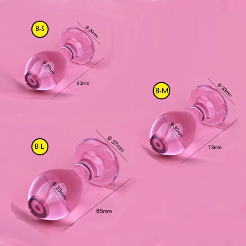 Стимуляция Buttplug стеклянные анальные секс-игрушки для женщин и мужчин массажер
