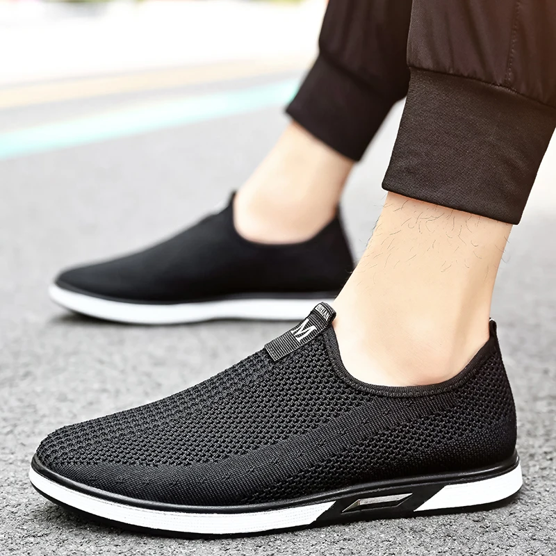 Shoes Men's Sneakers Mesh Casual Slip-On Light LoafersMens Breathable Driving Shoe Zapatillas Hombre Outdoor Walking Footwear | Обувь