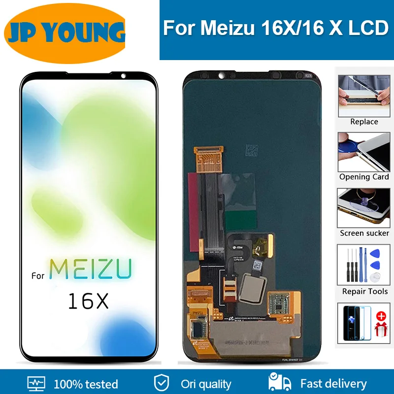 

6.0" AMOLED 16X LCD For MEIZU 16 X 16X LCD Display Touch Screen Digitizer Assembly Replacement For MEIZU 16X lcd