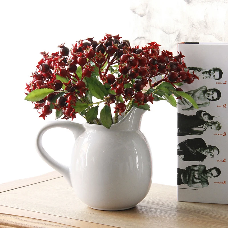 

25cmSinglebranchartificial Flower 2forksChristmafruitSmall Pomegranate,living Room Vaseflower Arrangement Party Scene Decoration