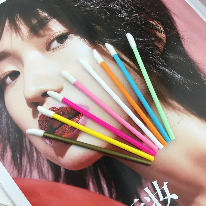 50 шт одноразовые набор кисточек для макияжа кисть губной помады блеск губ