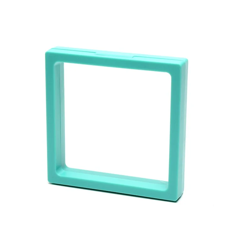 Color-9x9cm Коробка для демонстрации ювелирных изделий для создания баланса прозрачной коробки для демонстрации ювелирных изделий подвесной плавающий Чехол-держатель - Цвет: Color-9x9cm