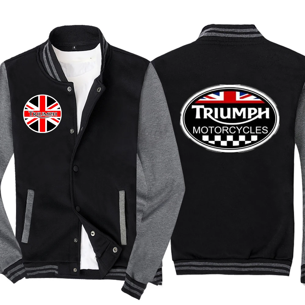 

Triumph - Jacket with Car Logo, Baseball Uniform, Sportswear, Harajuku, High Quality Jacket, Hip-hop Joint, Trendy Sweatshirt