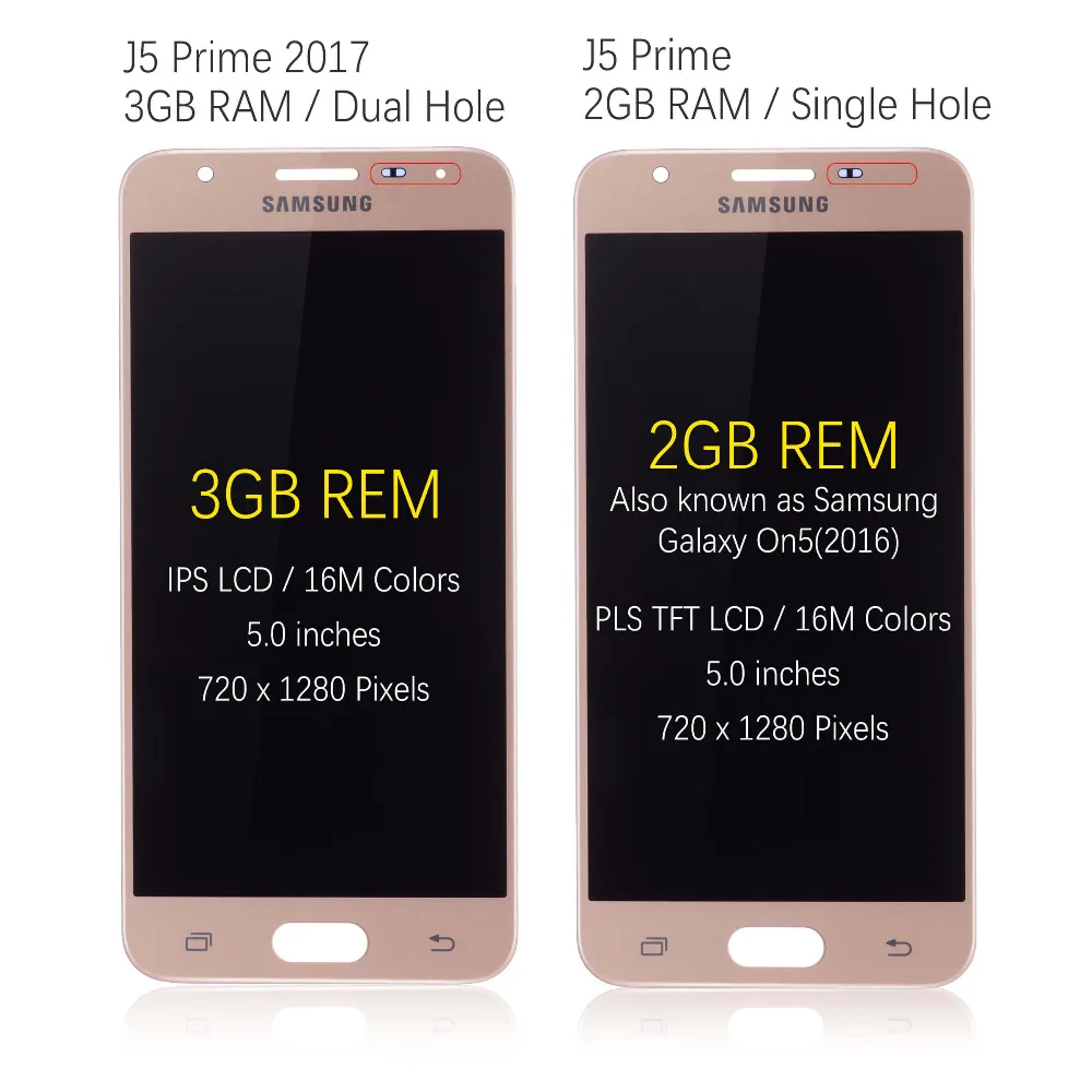 1 шт. оригинальный дисплей 5 0 дюйма для SAMSUNG J5 Prime 2017 сенсорный ЖК экран с рамкой Galaxy