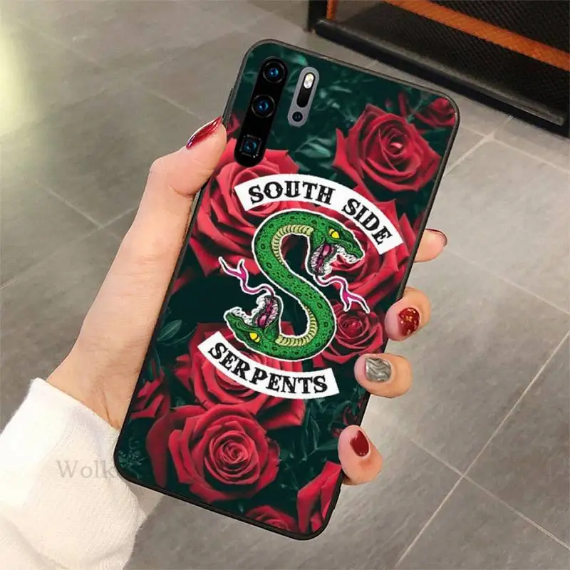 

American TV Riverdale Southside Serpents Phone Case For Huawei P10 20 30 40 lit 2017 pro SMART 2019 nax fundas cover