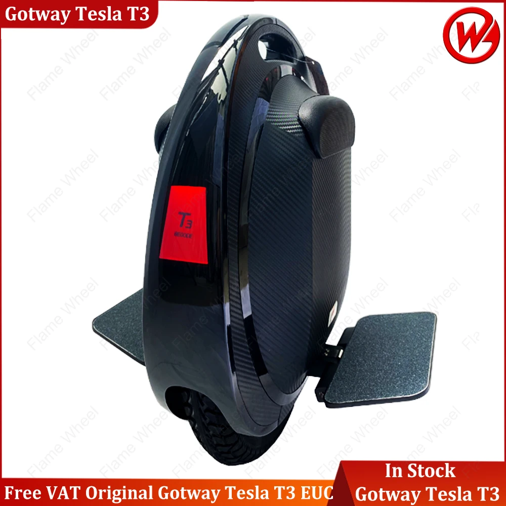 

Newest Gotway Tesla T3 Generation 84V 1500Wh Super Big Battery Tesla T3 E-Wheel 2000W Motor Max Speed 68km/h E-Unicycle