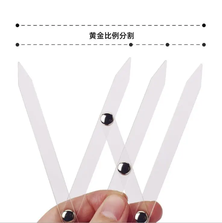 Акриловая Золотая линейка для бровей | Красота и здоровье