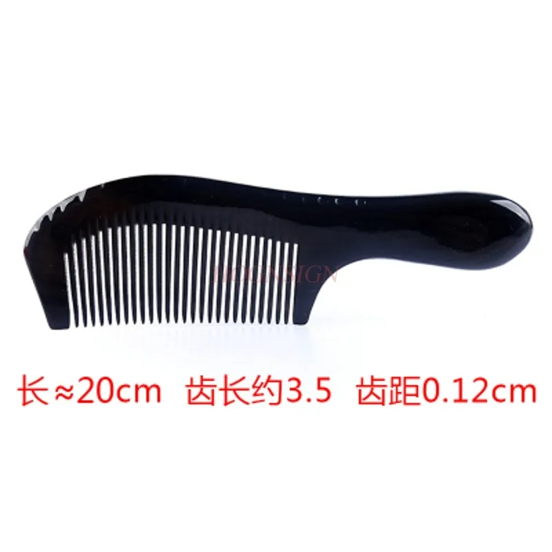 natural hair comb Natural Authentic Large Pure Horn Comb Anti Static Anti-hair Loss Massage Hair Wide Teeth Dense Long Curly