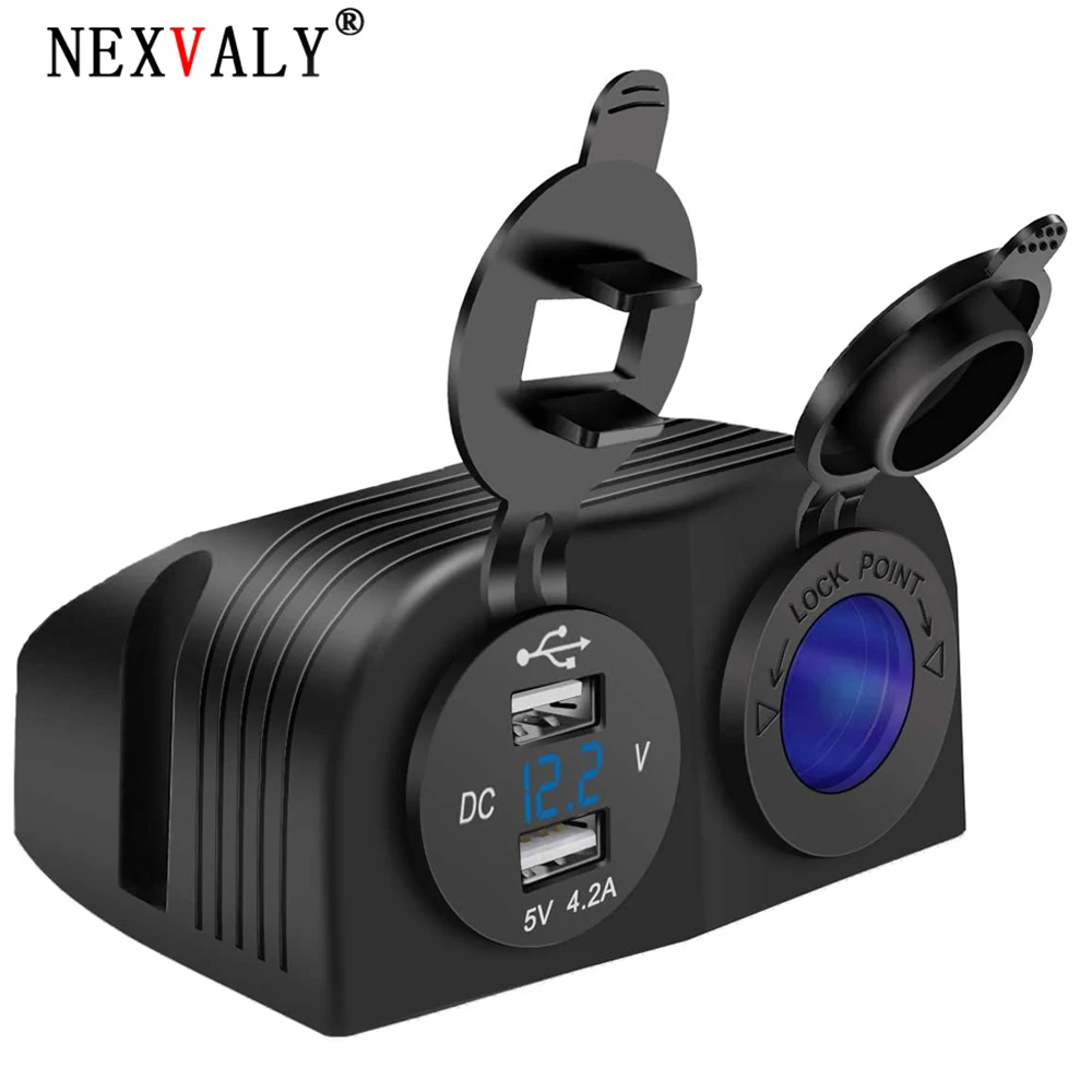 NEXVALY автомобильный прикуриватель USB зарядное устройство с напряжением