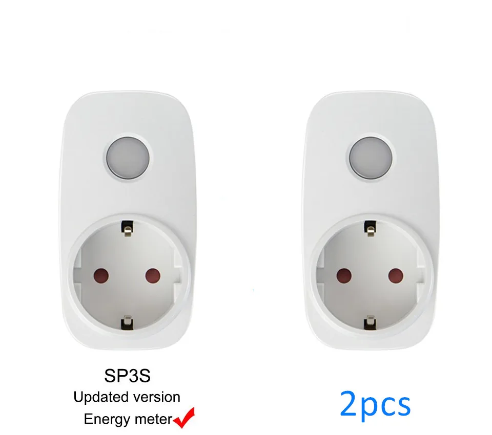 SP3S 2pcs Broadlink SP3S SP3 wifi умная розетка с европейской вилкой 16А пульт дистанционного управления умный переключатель синхронизации работает для Amazon Alexa Google Assistant - Цвет: SP3S 2pcs
